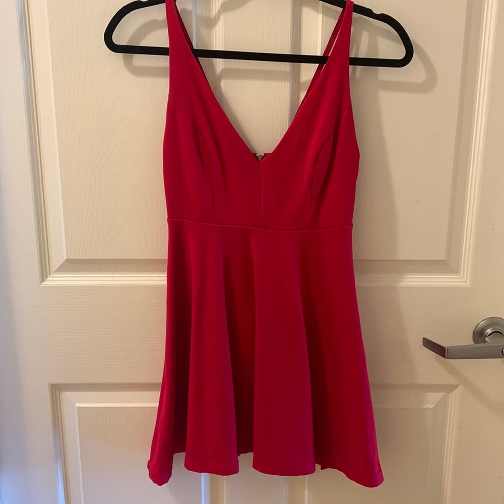 Small red mini dress